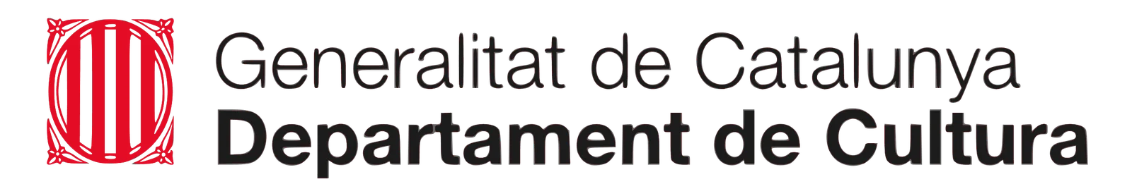 Logo of the Generalitat de Catalunya, Departament de Cultura (Catalan government department of Culture)