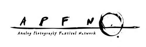 Analog Photography Festival Network logo with a vertical filmstrip icon above the text.